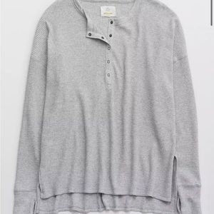 OFFLINE By Aerie Wow! Waffle Henley T-Shirt